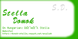 stella domok business card